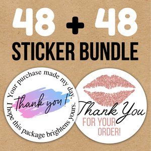 96 Posh Packaging Sticker Labels 2" Round Poshmark